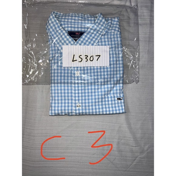 Vineyard Vines Whale Shirt Mens XXL Plaid Button Down Long Sleeve - Picture 9 of 9